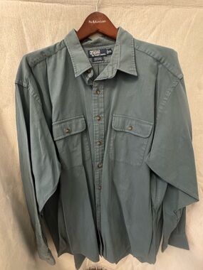 Ralph Lauren Button-Up Shirt Whitfield Workwear Western Shirt 100% Cotton